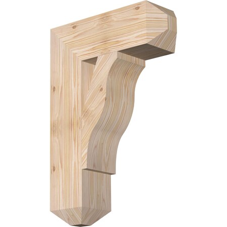 Ekena Millwork Funston Craftsman Smooth Bracket, Douglas Fir, 5 1/2"W x 18"D x 26"H BKT06X18X26FST04SDF
